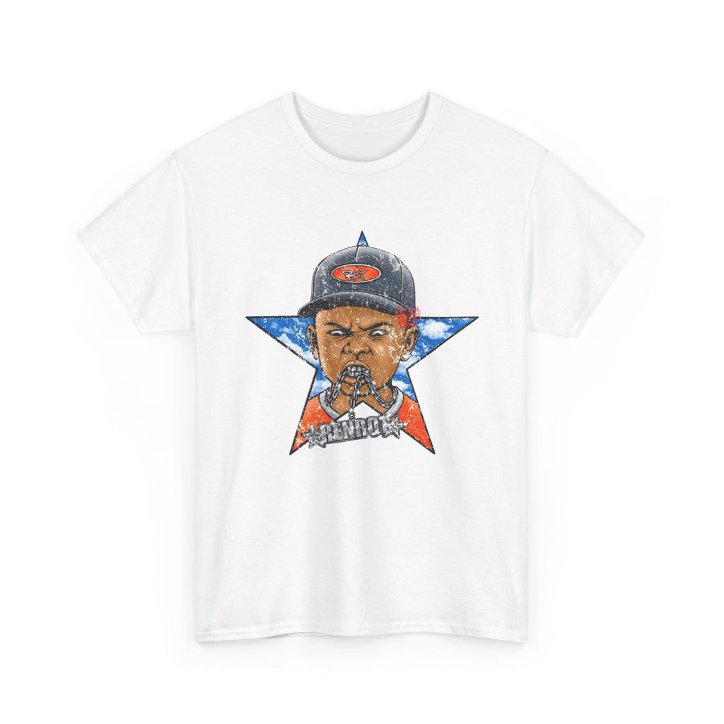 Graphic Tee — Patriotic Star Hip-Hop Portrait T-Shirt