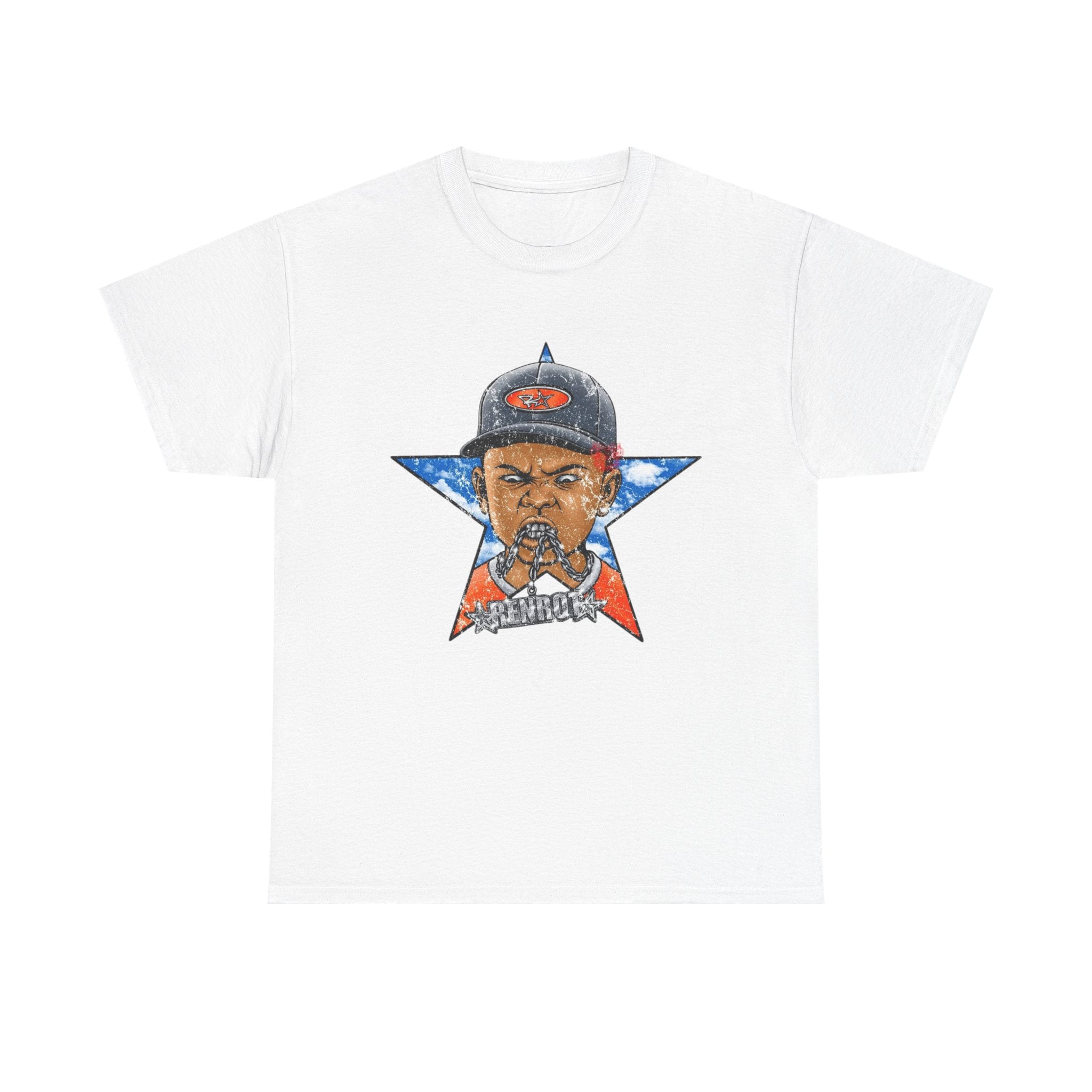Graphic Tee — Patriotic Star Hip-Hop Portrait T-Shirt