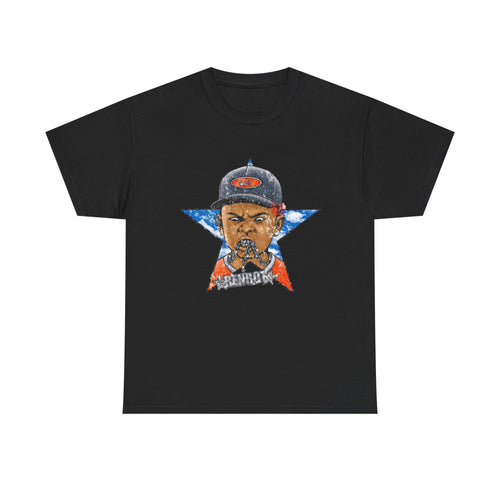 Graphic Tee — Patriotic Star Hip-Hop Portrait T-Shirt