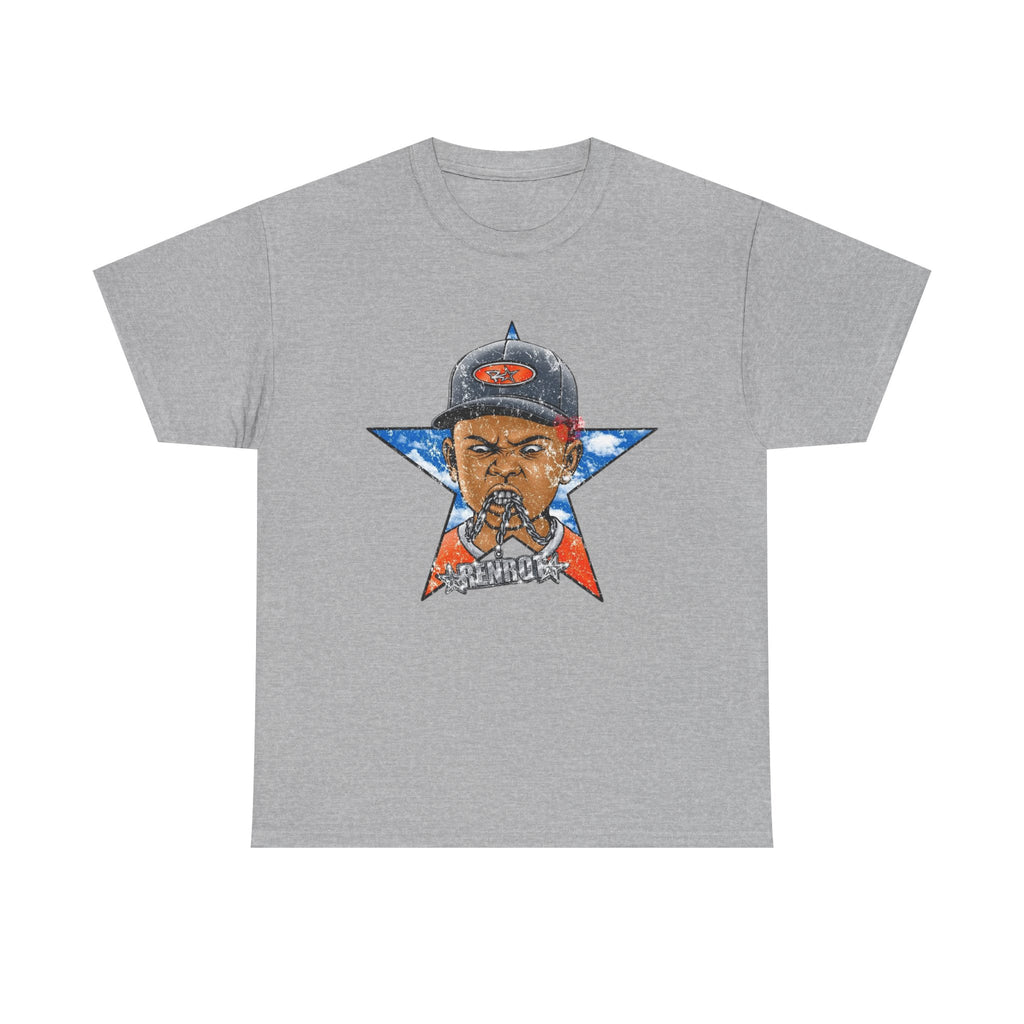 Graphic Tee — Patriotic Star Hip-Hop Portrait T-Shirt