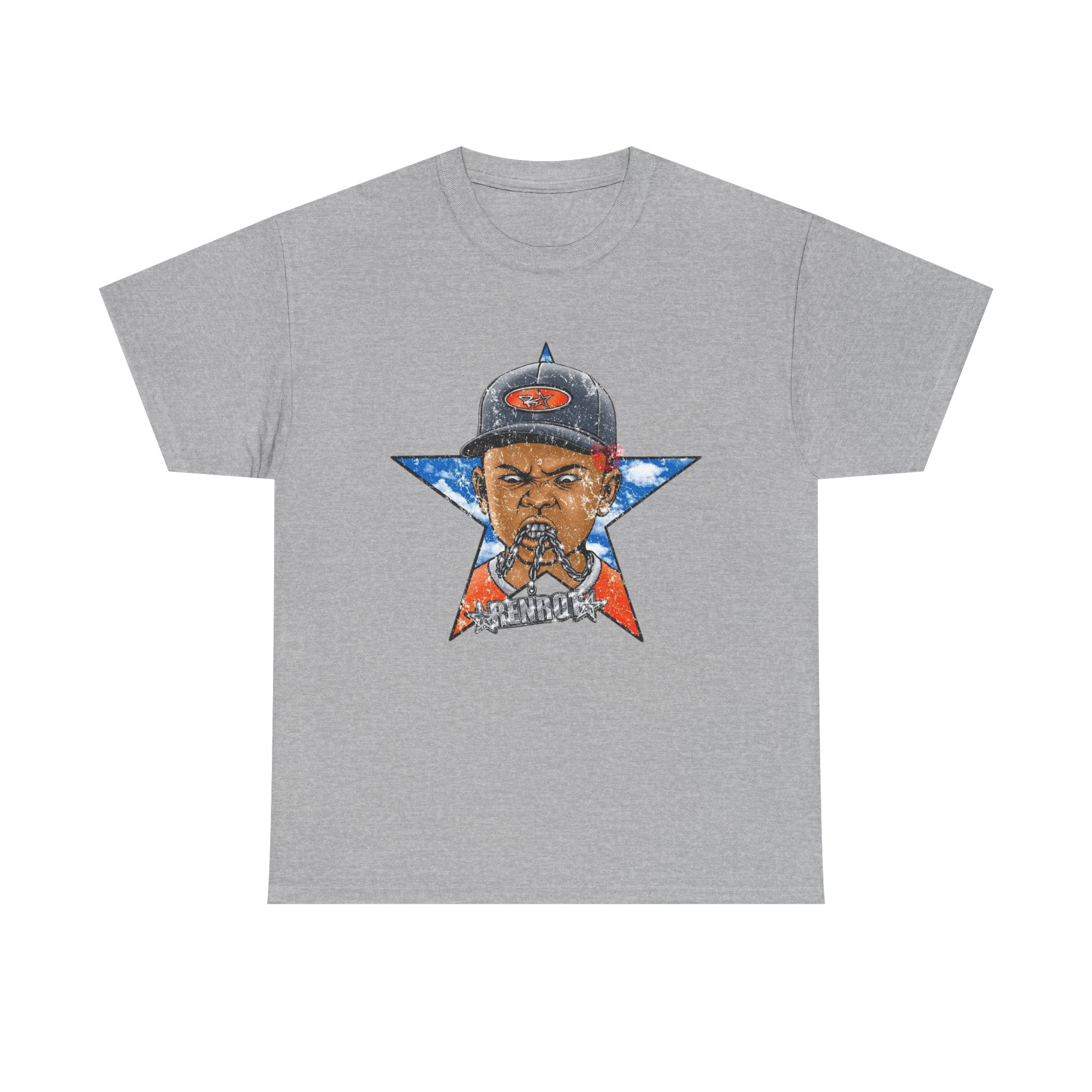 Graphic Tee — Patriotic Star Hip-Hop Portrait T-Shirt